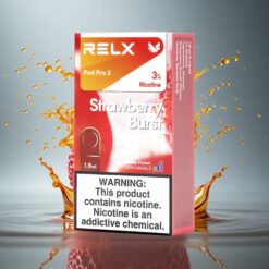 Relx Pod Pro 2 Vape Device Aardbeienexplosie 30mg nicotine/ml, 1.9ml, 3 voltage-aanpassingen