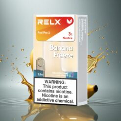 Relx Pod Pro 2 Vape Device Banaan Vries 30mg/ml nicotine 1.9ml 600 trekjes 3 spanningstanden