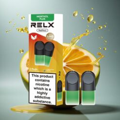 Relx Pod Pro 2 Vape Device Munt-Menthol Plus 18mg/ml Nicotine 1.9ml 600 Puffs Eco-Smooth-Boost